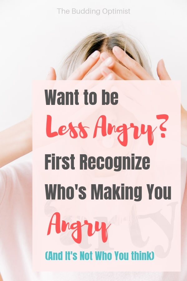 How to release anger Pinterest image - woman covering her face with hands