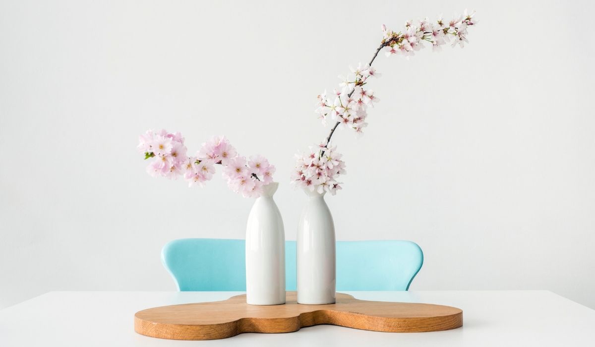 calming space flower vase