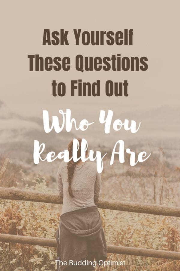 Questions to Ask Yourself Pinterest image - woman looking forward