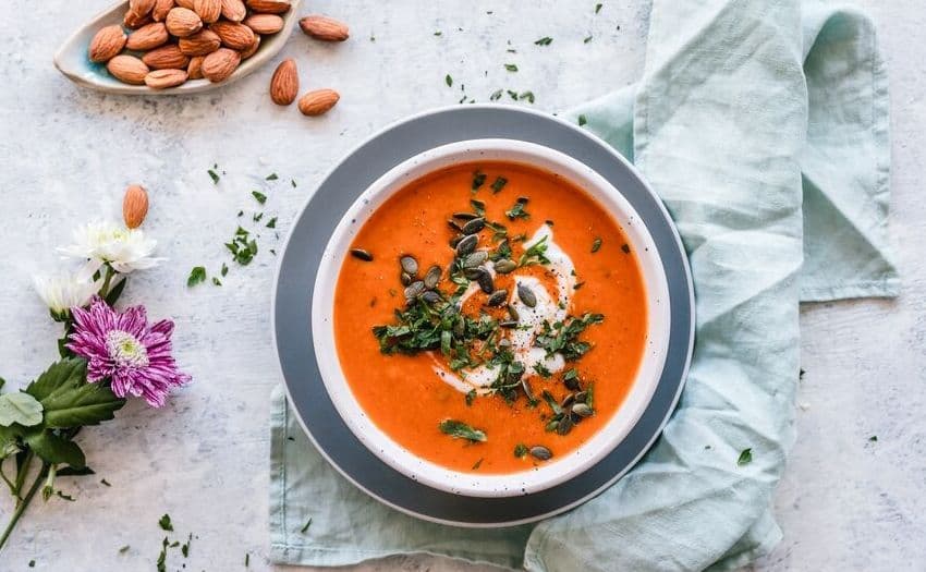 A bowl of soup