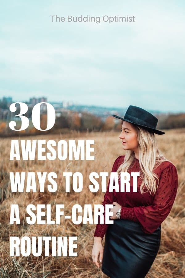 self-care routine Pinterest image